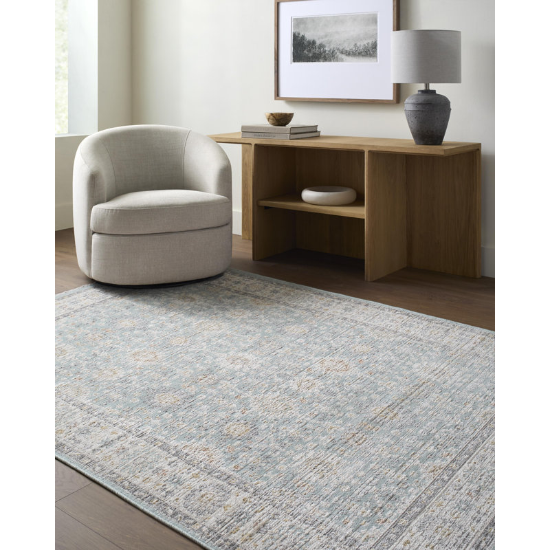 Lanford Machine Washable Area Rug, Rectangle 5'3" x 7'