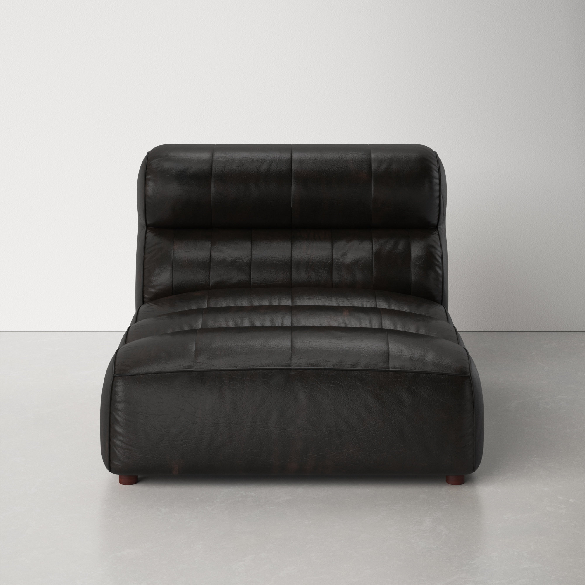 Black leather slipper chair new arrivals