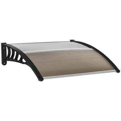 Window 3'4" W x 3'2" D Dome Window Awning in Clear