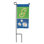 Mini drapeau marguerite monogramme 4 x 8,5