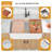 30"L x 20"W Ceramic Workstation Kitchen Sink Single Basin Farmhouse Apron Sink with Bottom Grid-125018724-125018726