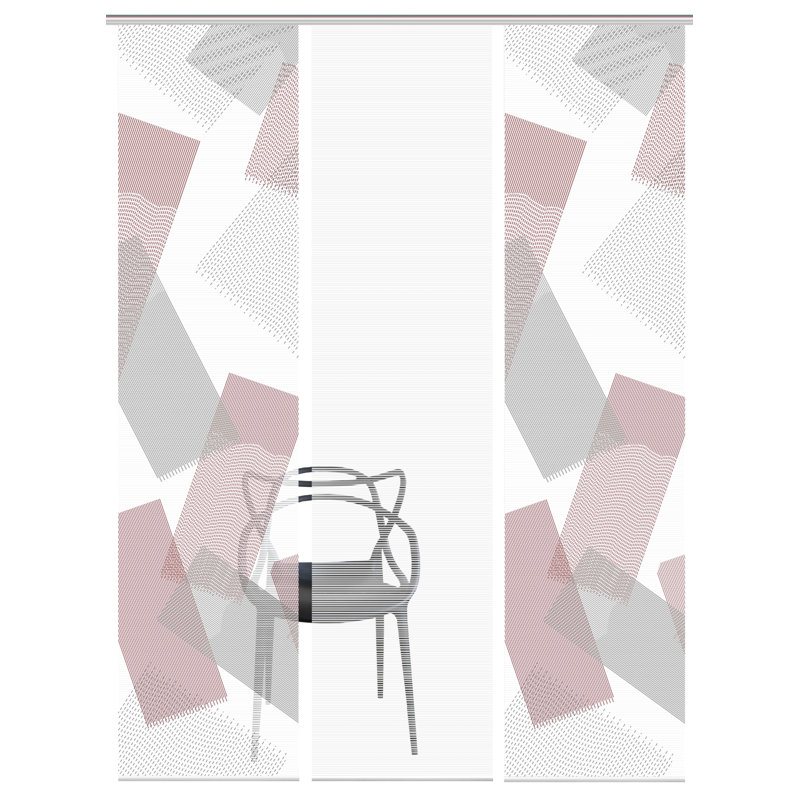 Semi Sheer Sliding Panel, Bordeaux