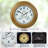 Contemporary Illuminated Large Wall Clock with Thermometer Waterproof ,21 Inch-348335497