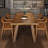 American-style rectangular solid wood dining table-1009525492
