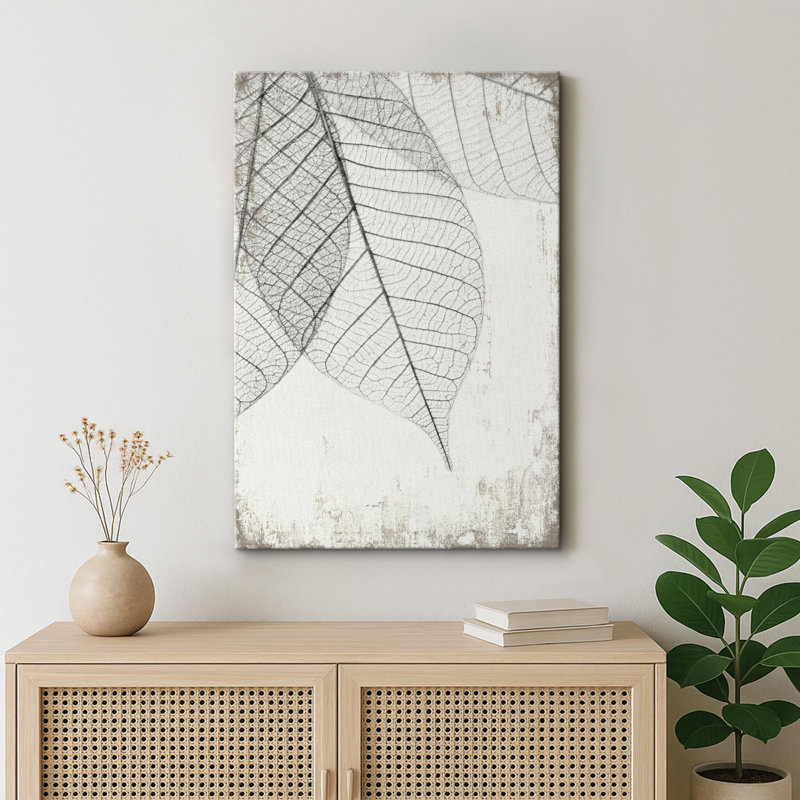Impression sur toile encadrée Minimal Botanical, H 36 po x l 24 po, Toile tendue, Sans cadre