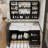 French style retro black bathroom cabinet