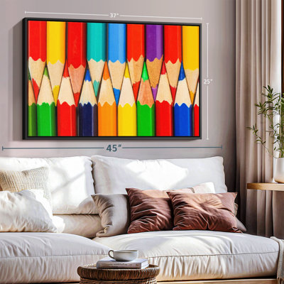 " Colored Pencils For Drawing Canvas Print "