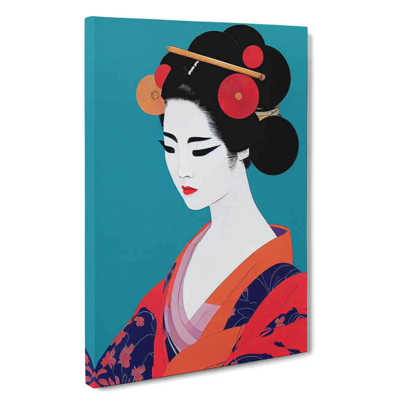 Luscious Geisha - Wrapped Canvas, 76cm H x 50cm W x 3cm D