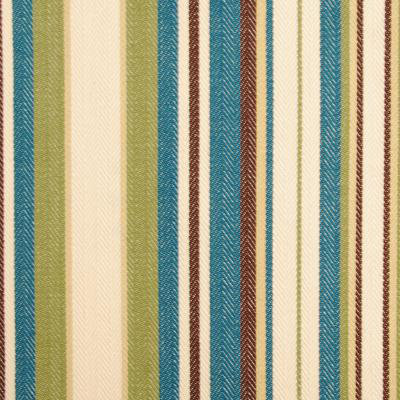 Tissu nalani Alfred Shaheen, Aqua / cacao