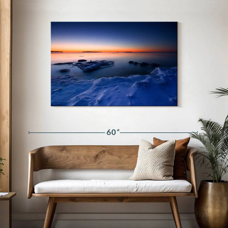 Lever de soleil givré Alvord, H 30 po x l 45 po