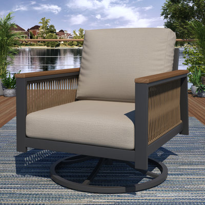 Chaise de terrasse avec coussins Sunbrella Townsend