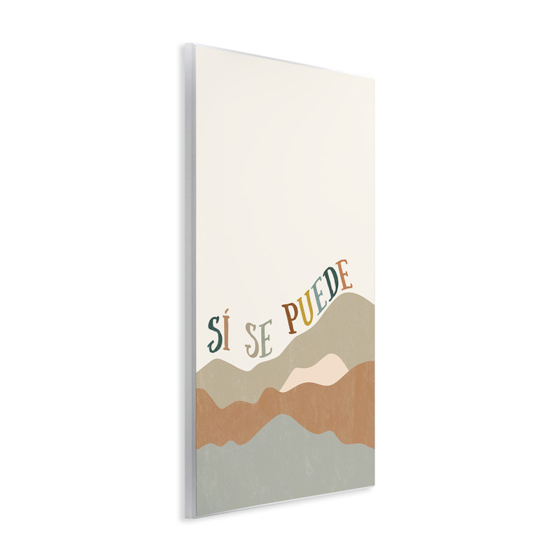 «Yes You Can Mountains», art mural espagnol par Anna Quach, H 19 po x l 13 po