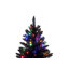 Arbre de Noël articulé artificiel noir 6 pi avec lumières, sapin de Noël avec 920 branches et 280 lumières DEL changeantes avec 11 modes d'éclairage, décoration des Fêtes pour la maison, le bureau et l'école