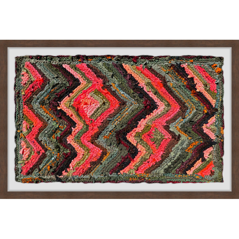Wavy Line Pattern - Single Picture Frame Print, 20cm H x 30cm W x 3.81cm D