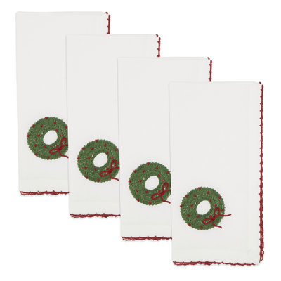 Ensemble de 4 serviettes Holiday Harmony