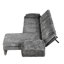 Convertible avec méridienne réglable et réversible, coussins d'accoudoirs amovibles, pieds hauts, chenille duveteuse, coussins de futon gris pour le salon, accoudoirs amovibles, pieds, espace en chenille floue-42373268