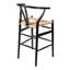 Tabouret de bar et de comptoir en bois massif Etta-1056858798-1056858788
