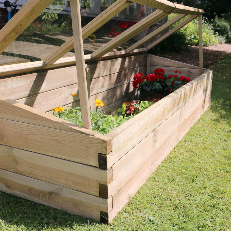 Hubbardston 1.7m W x 0.6m D Cold Frame Greenhouse