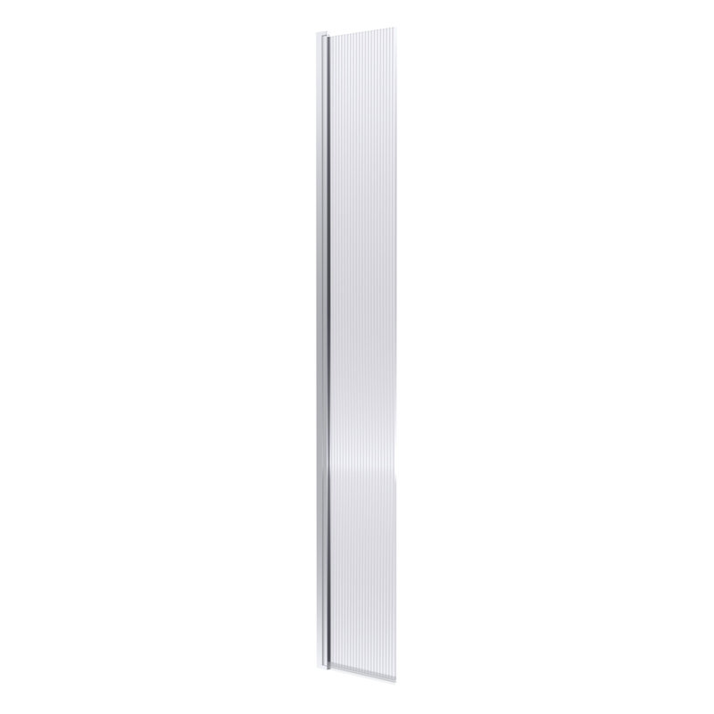 Bayswater 300mm Chrome Fluted Wetroom Flipper Screen