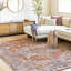 Mags Oriental Brick Red/Blue/Tan Area Rug-2140268957