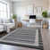 Premium Machine Washable Elize AMF1398 Stripes Rug