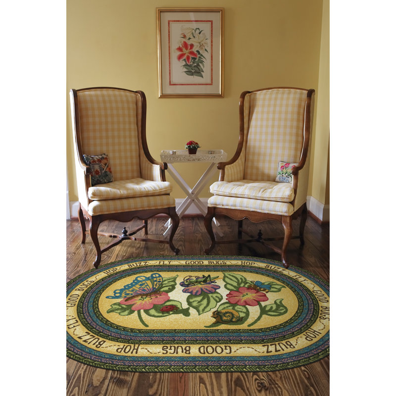 Tapis Nature Good Bugs, Ovale 7 pi 8 po x 10 pi 9 po