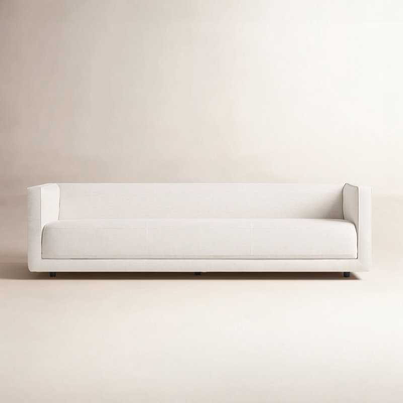 Gigi 95" Upholstered Sofa, Delta Brown Polypropylene / Olefin