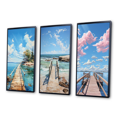 " Pier And Dock Coastal " 3 - Pieces