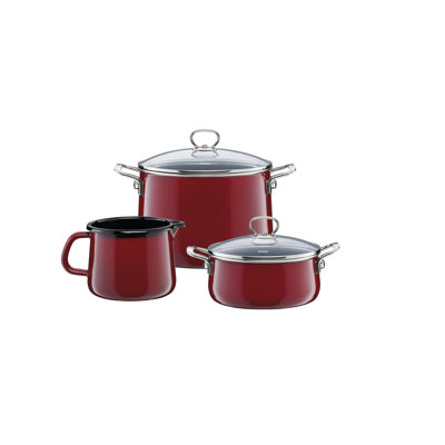 Top 3000 ROSSO Enamel Cookware Set
