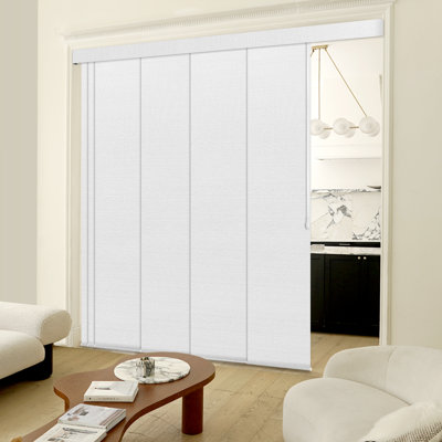 6-Panel Adjustable Panel Track Blinds Blackout＆Light Filtering Vertical Blinds
