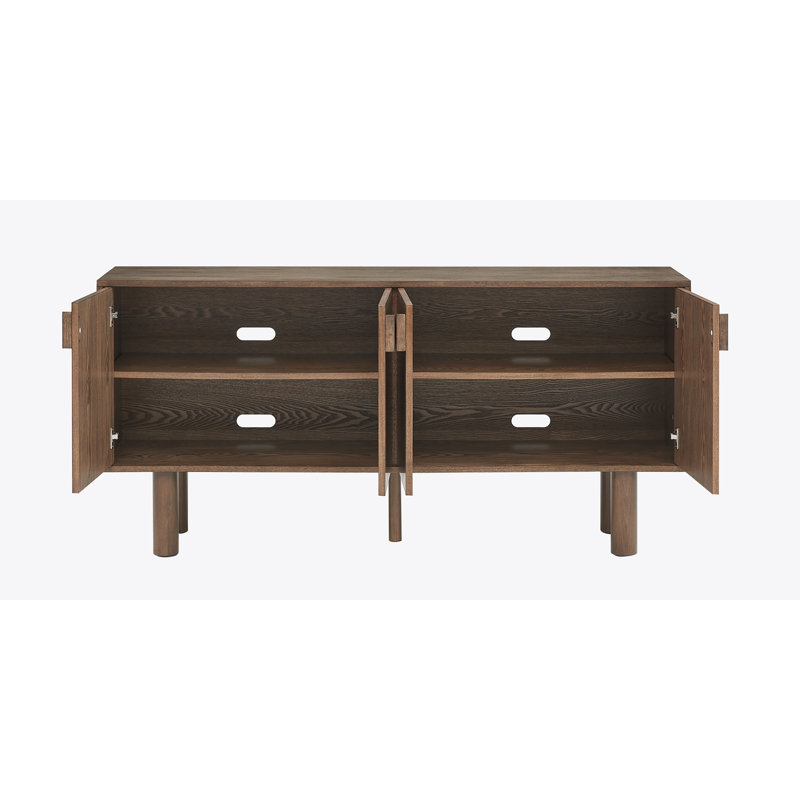 Armoire d'appoint avec rangement 67,5 po Eshon, Brun