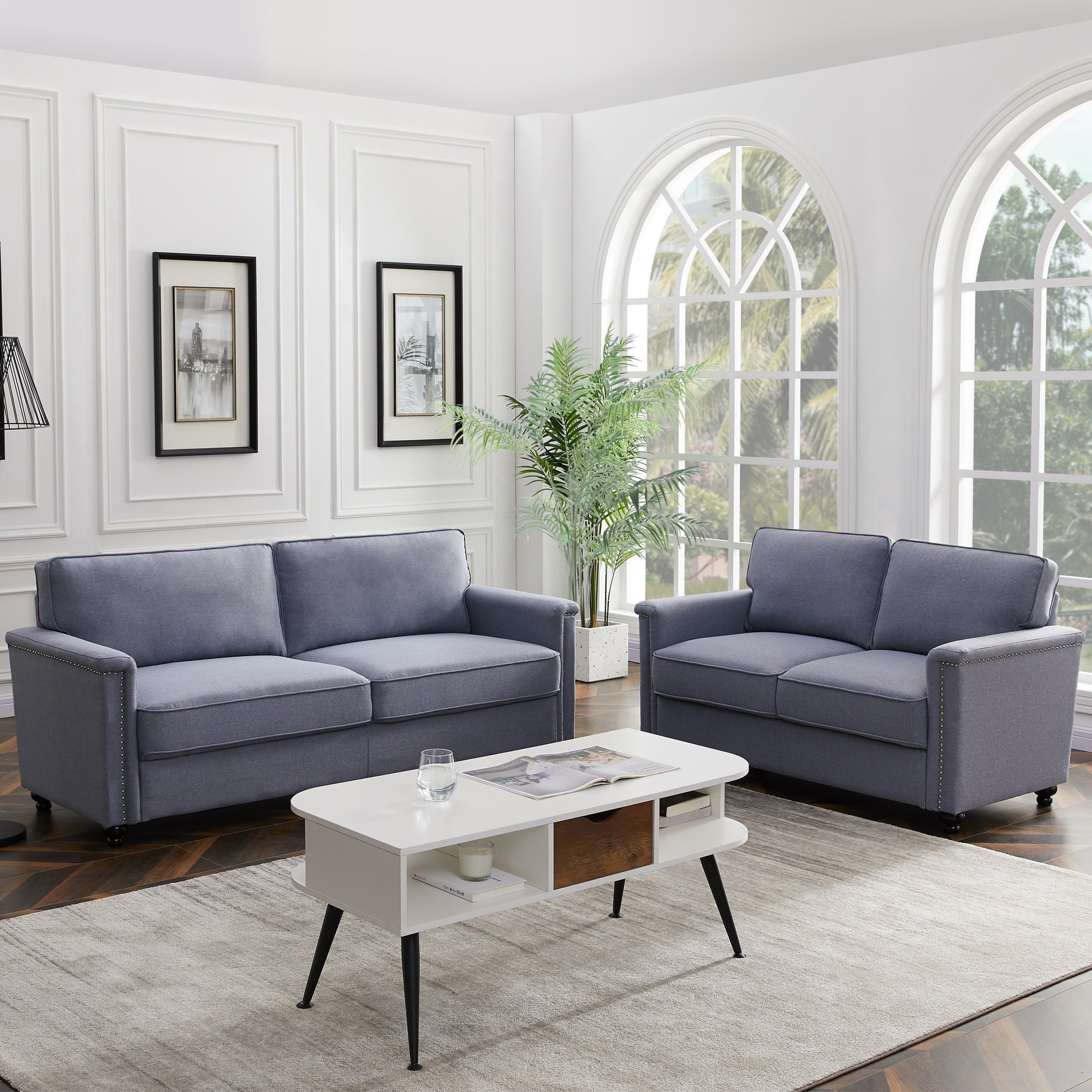 Alcott Hill Alek 2 Piece Standard Living Room Set - Wayfair Canada