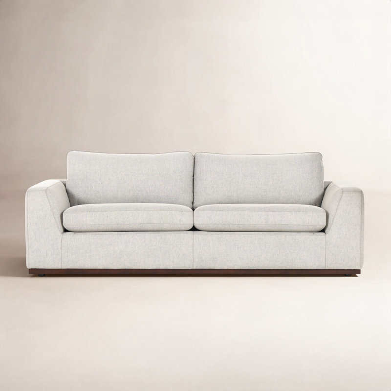 Berger Upholstered 88.5'' Sleeper Sofa, Aldred Silver