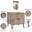 Table de chevet en gris rustique-134609941