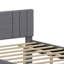 Lit plateforme double tapissier avec lit gigogne