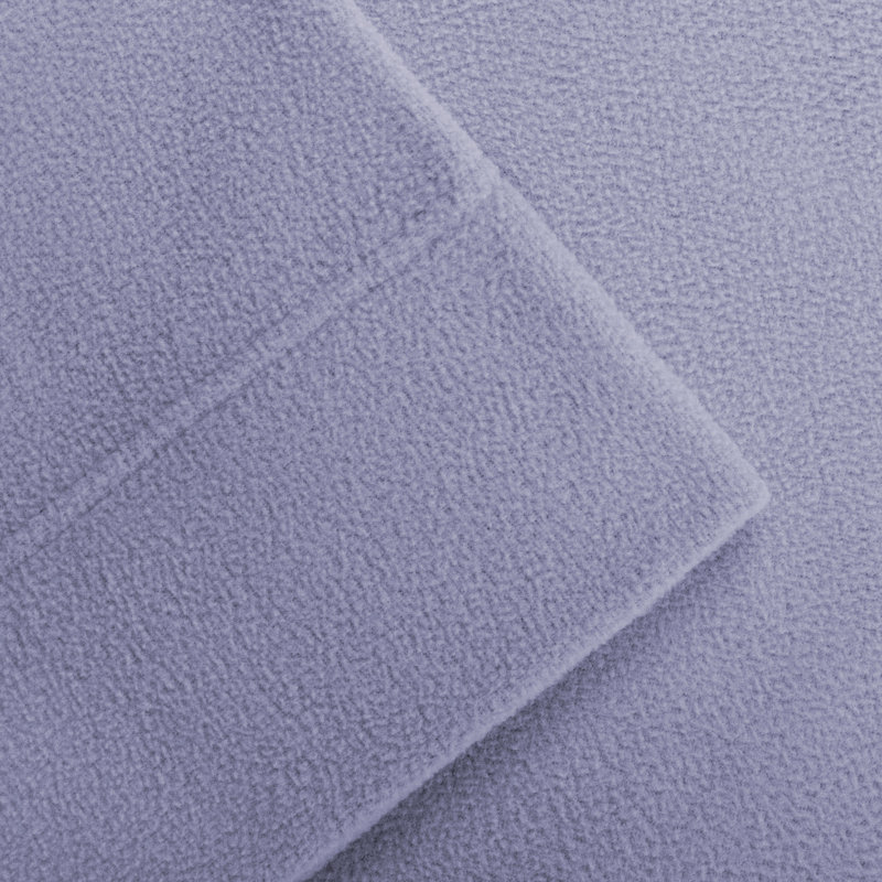 Micro Fleece Sheet Set, Full Sheet Set with 2 Pillowcases, Lavender