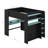 Full Size Wood Bunk Bed With Height-Adjustable Desk,Wardrobe And RGB Light-118155888
