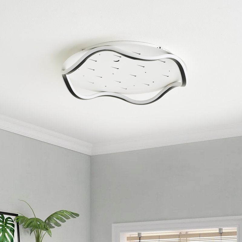 Plafonnier industriel à intensité variable 1 lumière DEL blanche