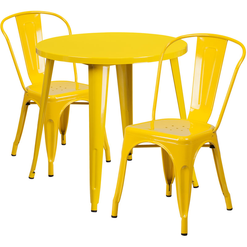 Ensemble bistro Brinson, Jaune, 17.5"