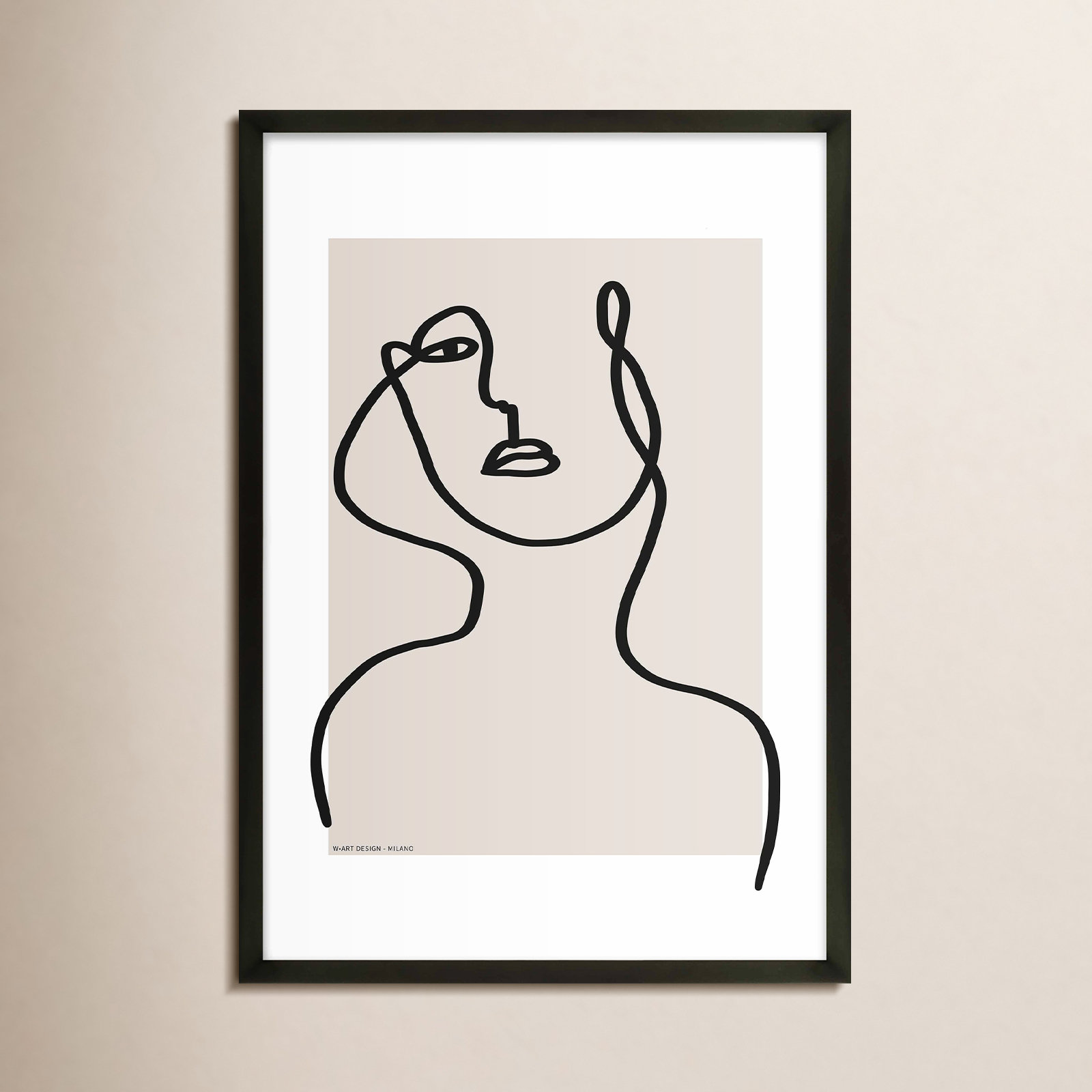 Romina Gadler "Figure and Form 3" Print, Black Framed Paper, 20" H x 14" W x 1.25" D