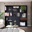 Ensemble de bibliothèque pour la maison, avec tablettes et armoire à 2 portes, ensemble de salon-1453720646-1454379709