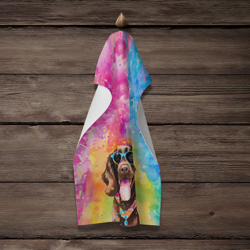 Serviette de cuisine chocolat Labrador Hippie Dawg