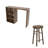 Roary 62.99'' Solid Wood Bar Set