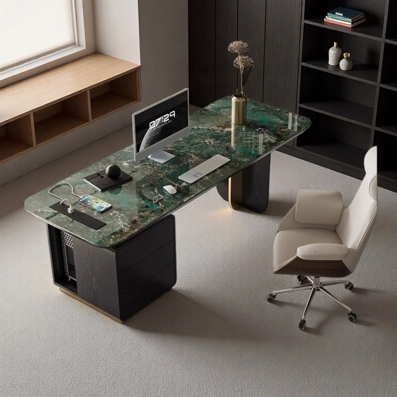 Bureau d'étude haut de gamme, H 29,53 po x l 70,87 po x P 27,56 po