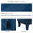 4 Door Wooden Cabinet With Adjustable Interior For Custom Storage Solid Wood + In Antique Navy Blue-1725647659