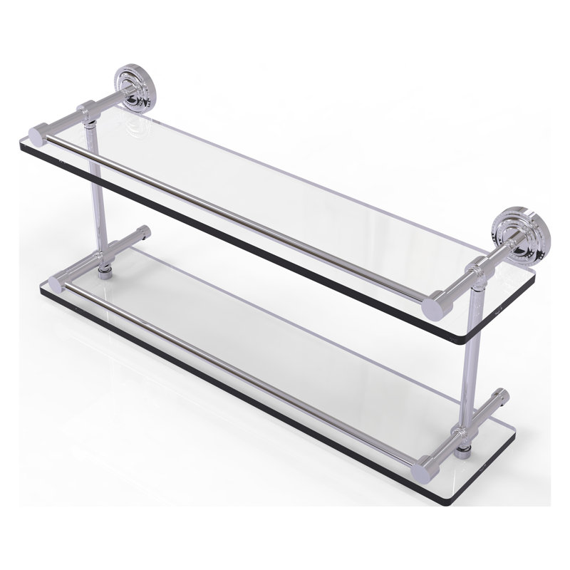 Marchmont 2 Piece Tiered Shelf, Polished Chrome