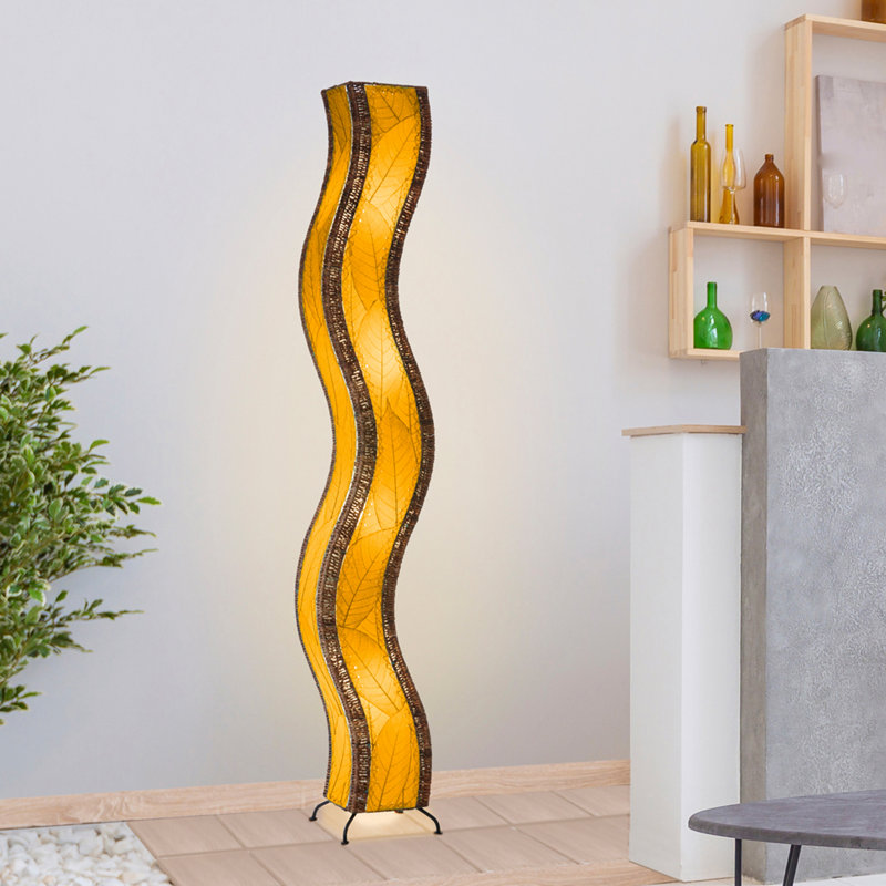 Lampe sur pied colonne Gertie, Orange, 72"