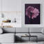 Pétales mauves - Toile mauve minimaliste pour la décoration intérieure