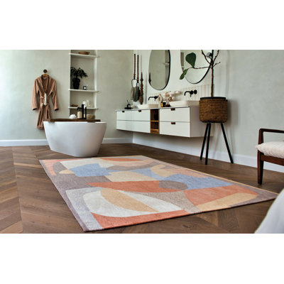 Abstract Recycled P.E.T Area Rug