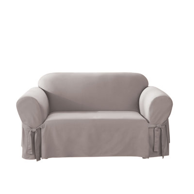 Cotton Box Cushion Loveseat Slipcover
